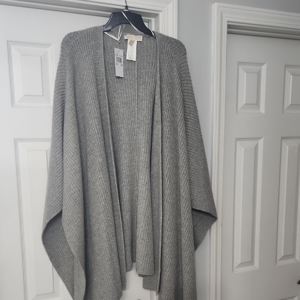 Michael Kors Collection Gray Women's Poncho - Picture 3 of 4